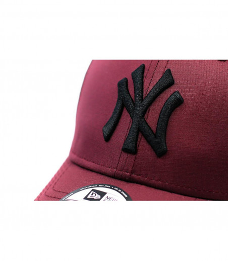 casquette NY bordeaux noir